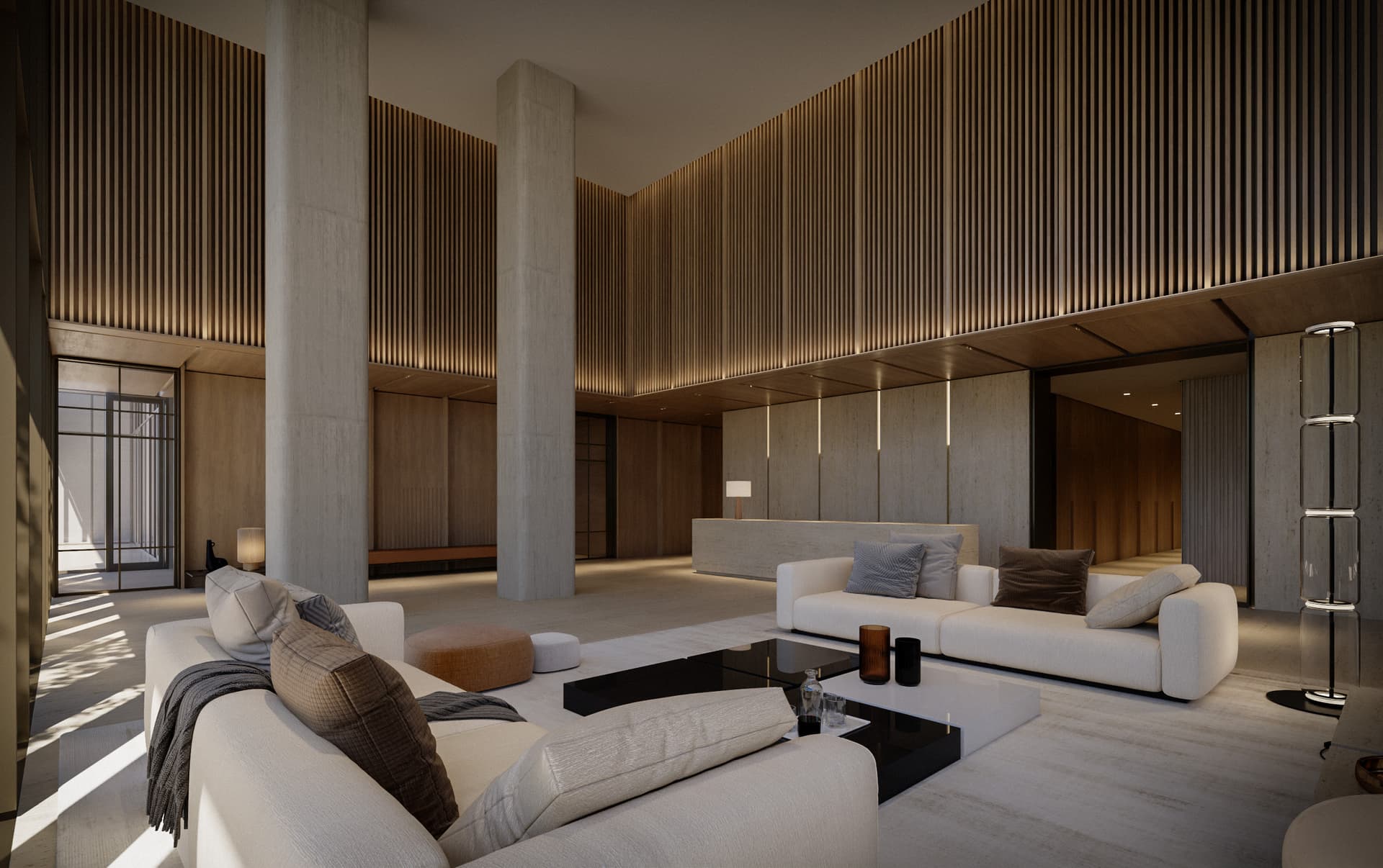GF Lobby at HQ Residences Miami