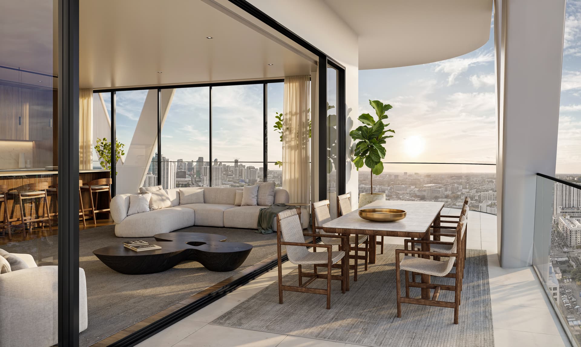 Corner Unit Terrace at HQ Residences Miami