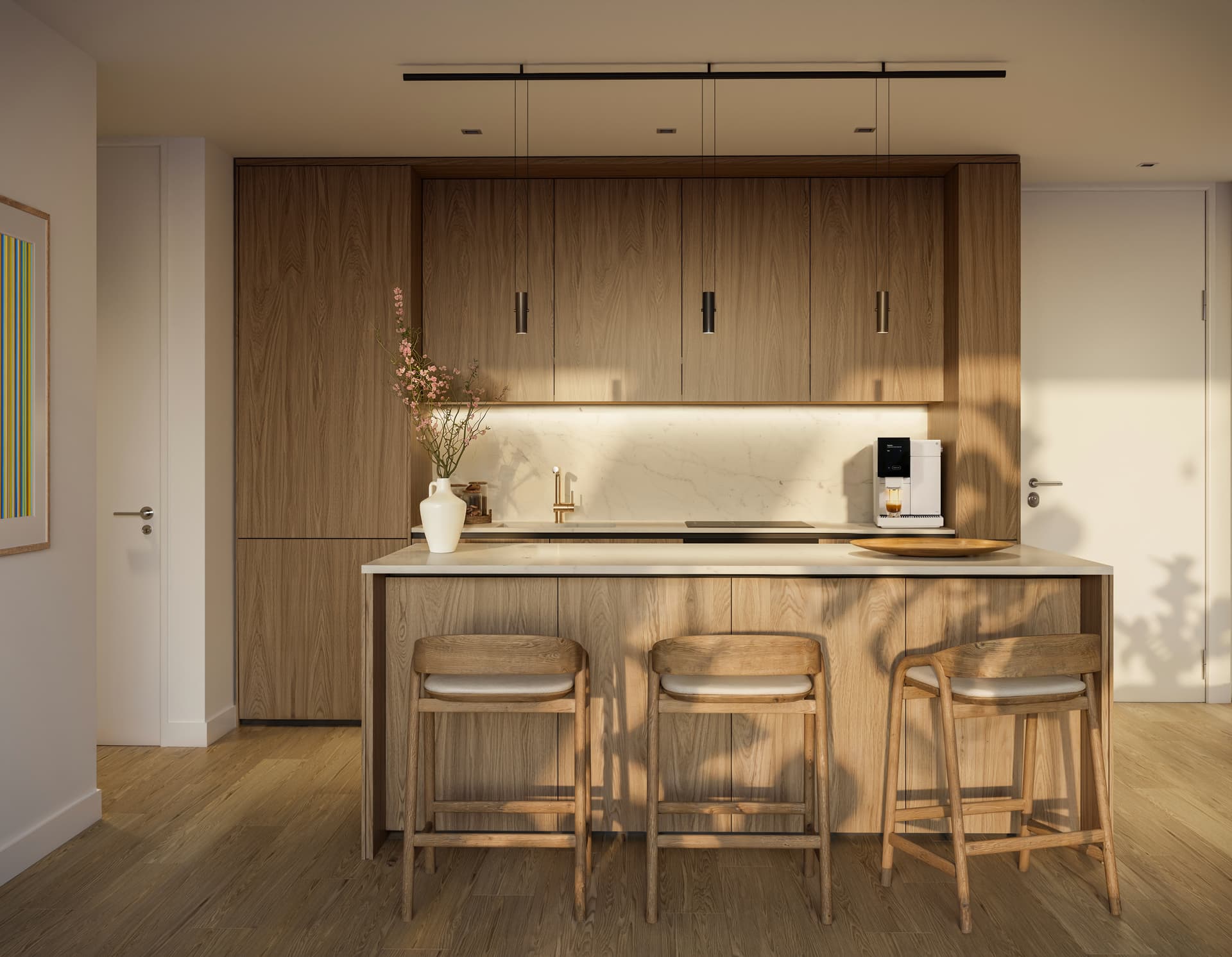 Unit Kitchen at HQ Residences Miami