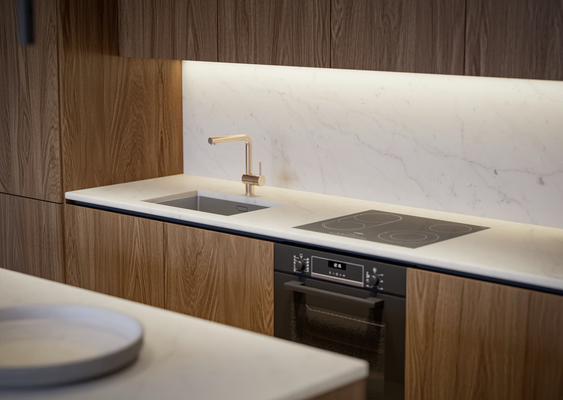 Unit Kitchen at HQ Residences Miami