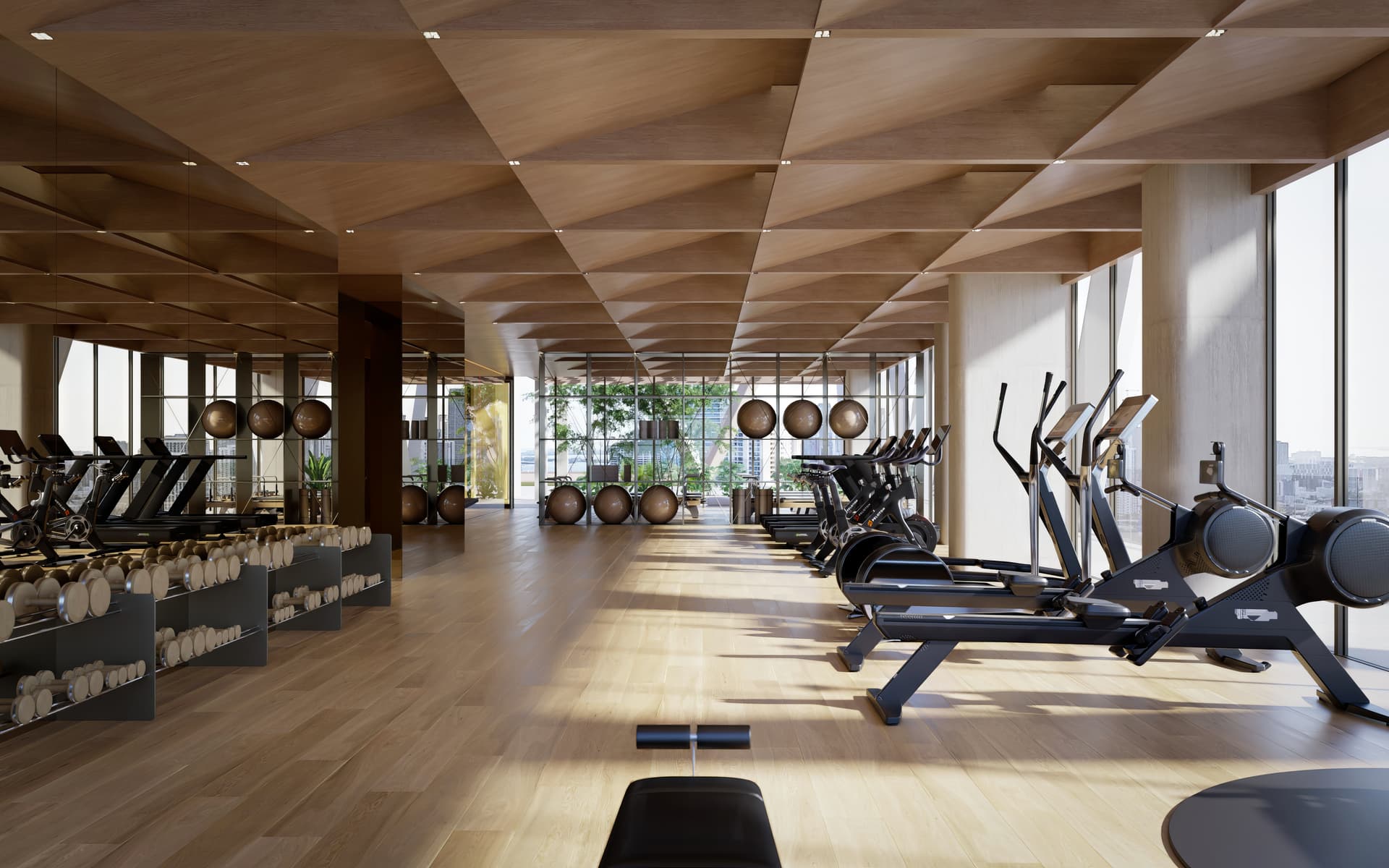 HQ Residences Miami fitness rendering