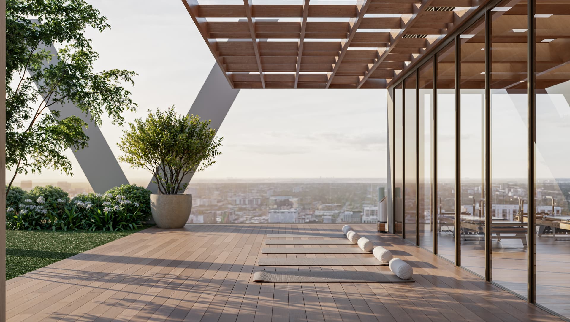 HQ Residences Miami wellness rendering